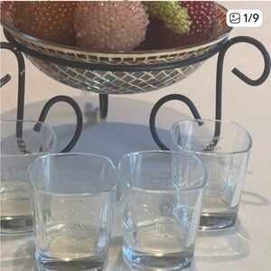 Vintage Jack Daniel's Glass Set of four .